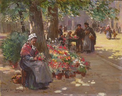 The Flower Seller, 1912 by William Kay Blacklock
